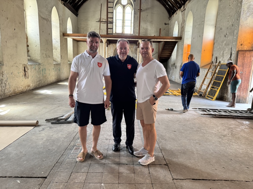 The start of the next phase of construction of the St John Paul II Shrine in Antigua.
